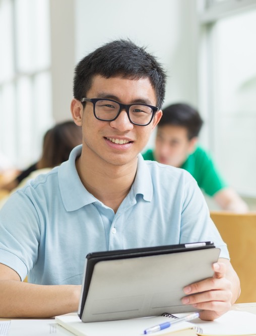 Chinese boy in glasses geeky copy