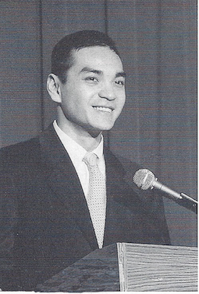 Khoi at Podium